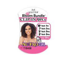 Mayde Beauty Synthetic Bloom Bundle Clip-in Au Fro Curl 9pcs