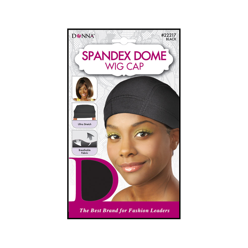 Donna Spandex Dome Wig Cap Black