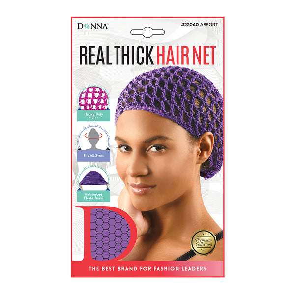Donna Real Thick Hair Net - Assorted