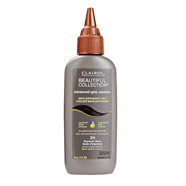 Clairol Professional Beautiful Collection Advanced Gray Solution Temporary Hair Color 2N Espresso