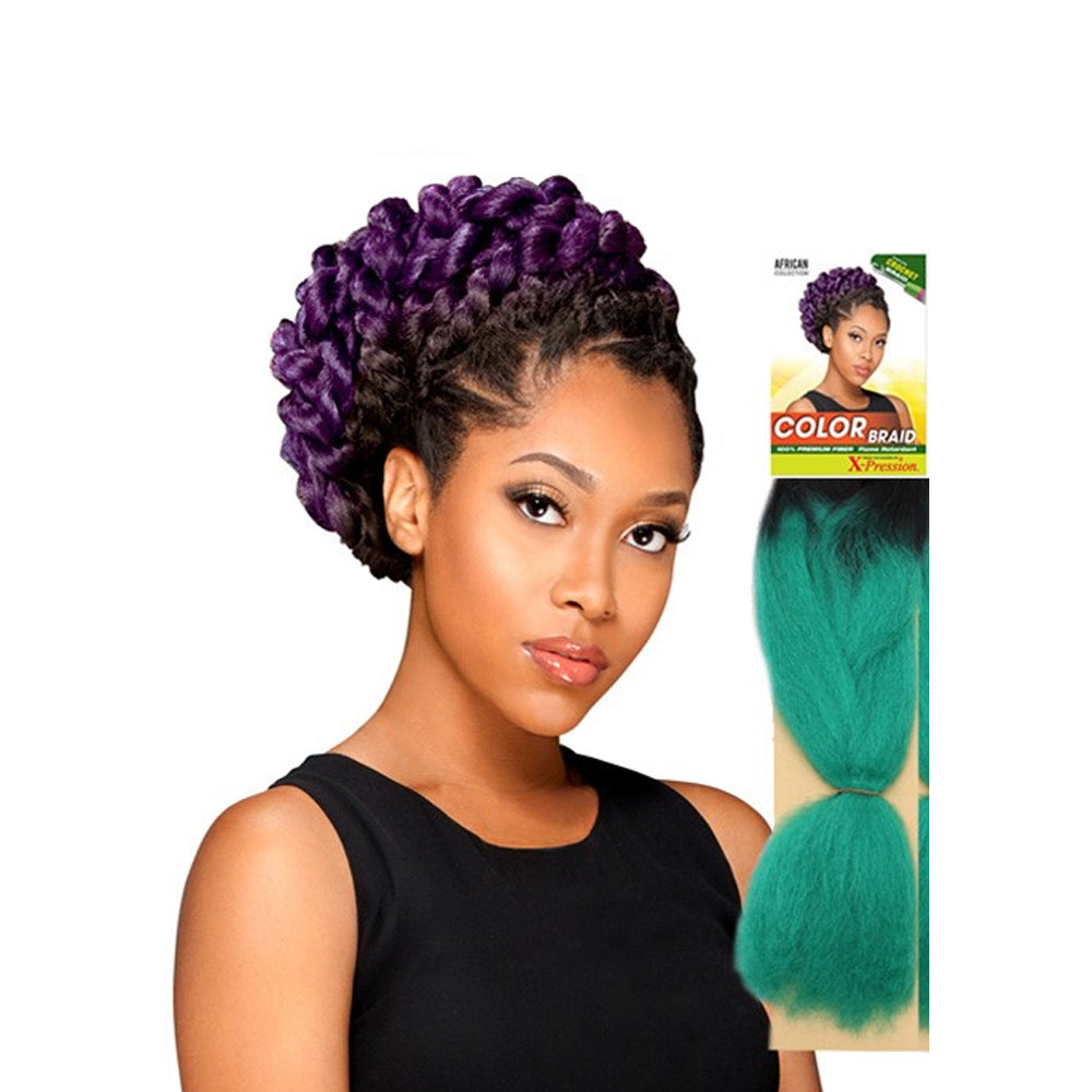 Sensationnel African Collection Synthetic Hair 100% KANEKALON FIBER Jumbo Ombre Braid