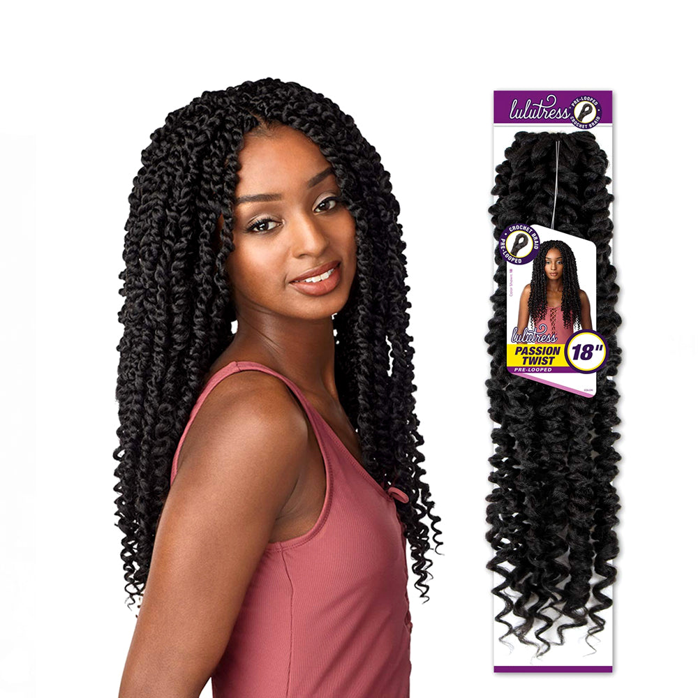 Sensationnel Synthetic Hair Lulutress Pre-Looped Passion Twist Braid 18