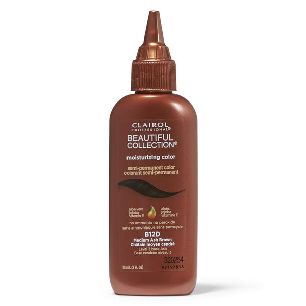 Clairol Professional Beautiful Collection Semi-Permanent Hair Color Medium Ash Brown B12D