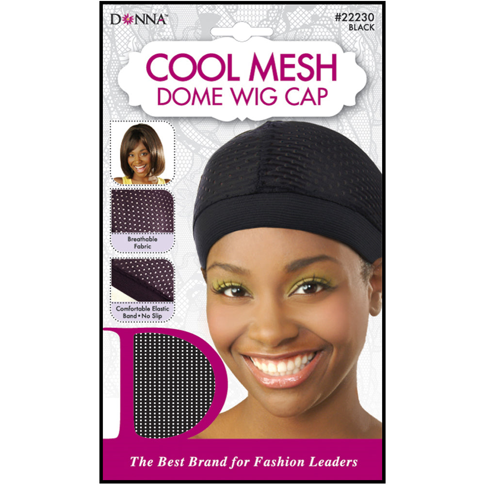 Donna Cool Mesh Dome Wig Cap Black
