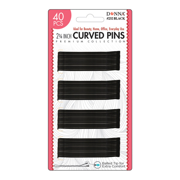 Donna Premium Collection 2 3/4" Curved Pins 40pcs