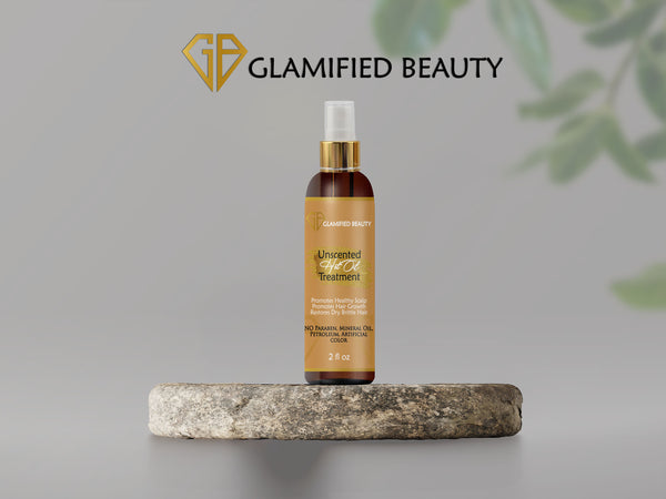Glamified Beauty Unscented Daily Hair and Hot Oil Treatment 4oz