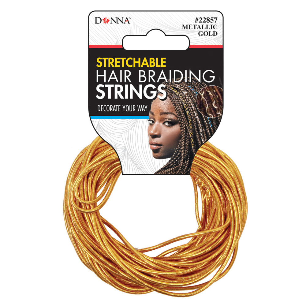 Donna Stretchable Hair Braiding Strings - Gold