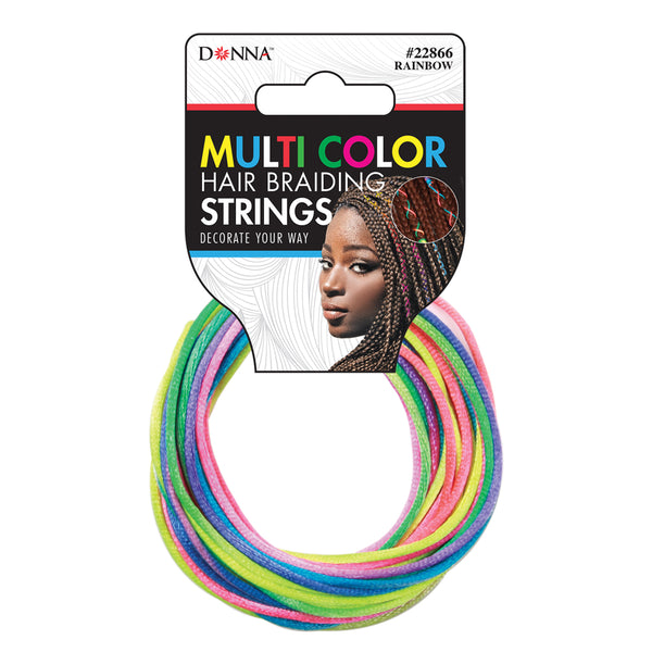 Donna Stretchable Hair Braiding Strings - Rainbow