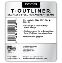 Andis T-Outliner Stainless Steel Replacement Blade