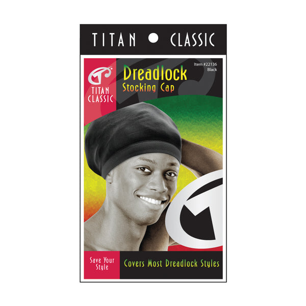 Titan Classic Dreadlock Stocking Cap - Black