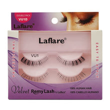 Laflare Eyelashes100% Human Hair Velvet Remy Lashes Double Pack