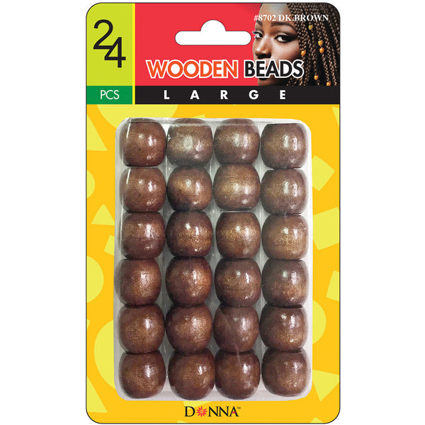 Donna Wooden Beads Large 24pcs