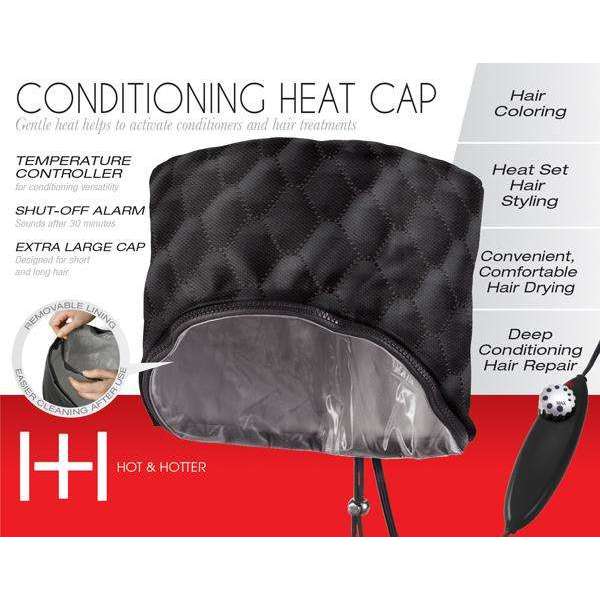 Hot & Hotter 3 i n 1 Conditioning Cap Black
