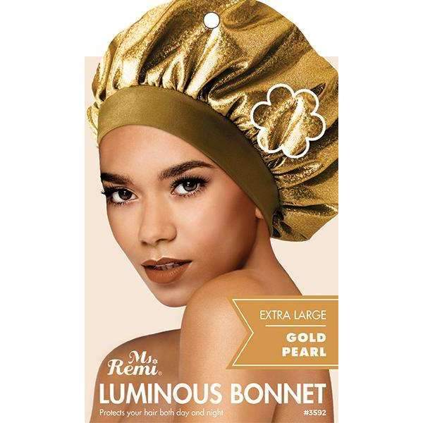 Ms Remi Silky Luminous Bonnet XL Gold Pearl